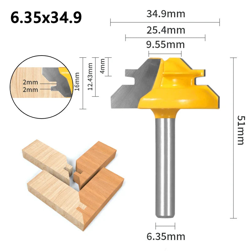45-Degree Miter Router Bit - Precision Joinery