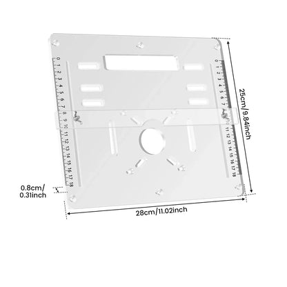 Router Table Insert Plate - Acrylic, 2 Sizes Available