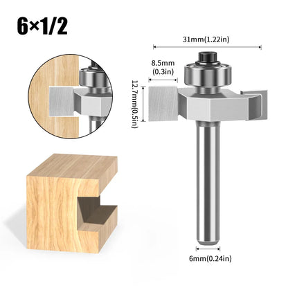 Ball T-slot router bit with 6mm and 12mm shank - image 15 of 24