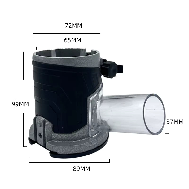 Router Base Plate with Dust Collector, aluminum alloy