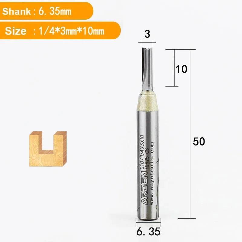 TCT straight router bit full product view