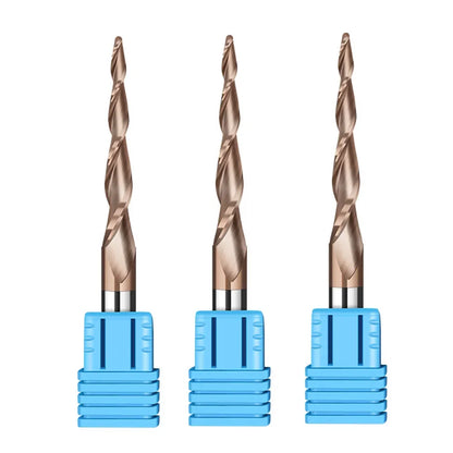 Tapered ball nose end mill, 6mm shank, 2-flute - view 5