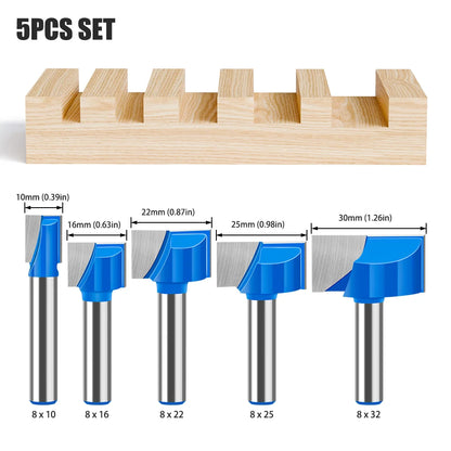 8mm shank bottom cleaning router bit - image 8 of 27