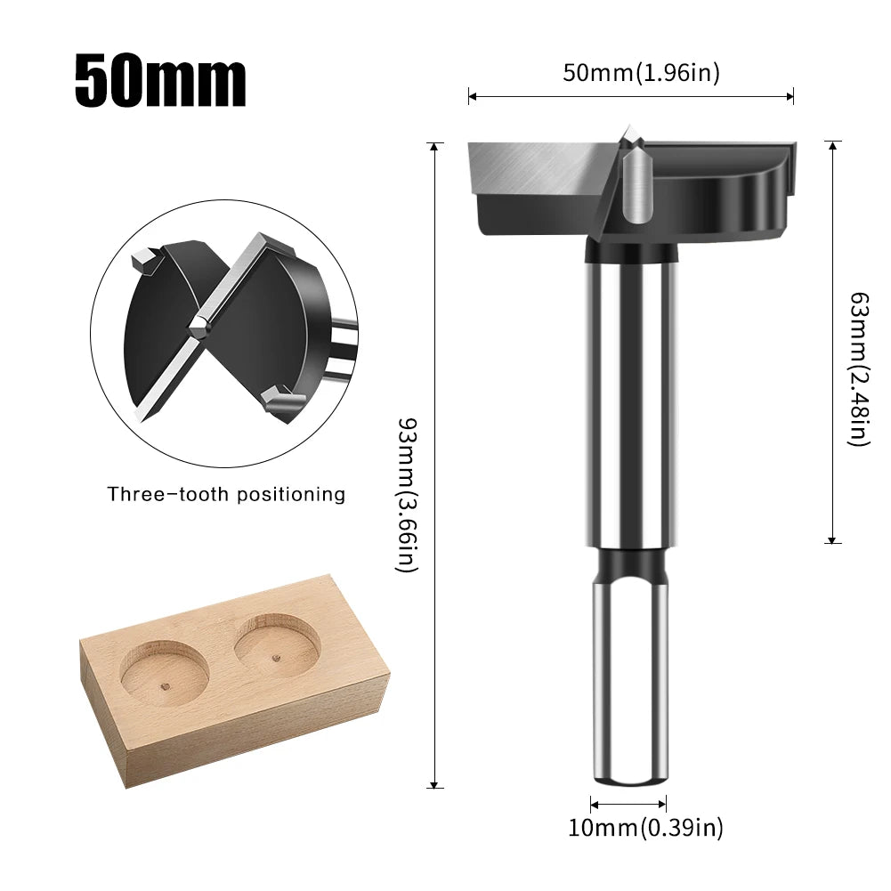 12-60mm tungsten carbide Forstner hinge boring bit - image 7 of 34