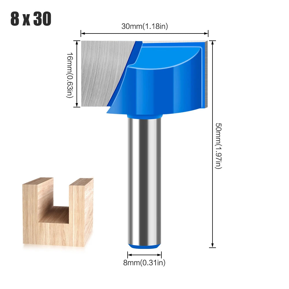 8mm shank bottom cleaning router bit - image 27 of 27
