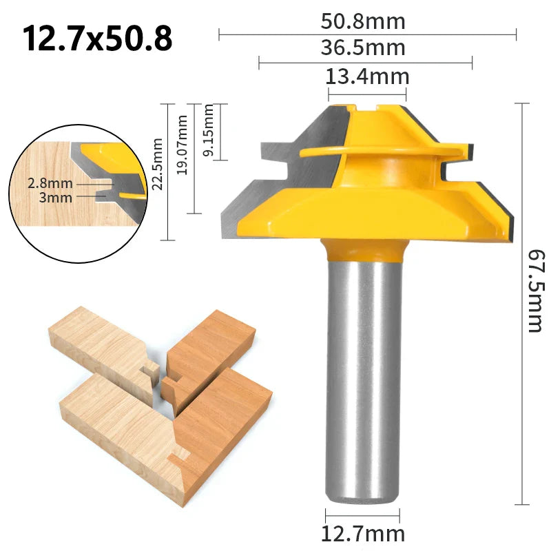 45-Degree Miter Router Bit - Precision Joinery