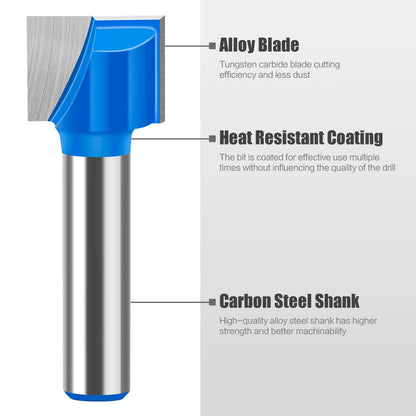 8mm shank bottom cleaning router bit - image 4 of 27