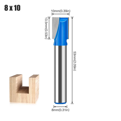 8mm shank solid carbide bottom cleaning router bit - image 13 of 22