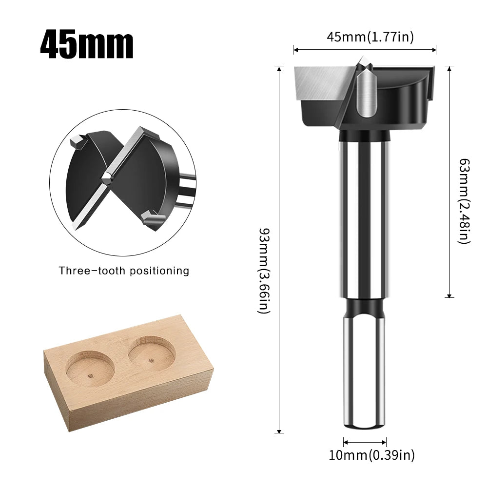 12-60mm tungsten carbide Forstner hinge boring bit - image 27 of 34