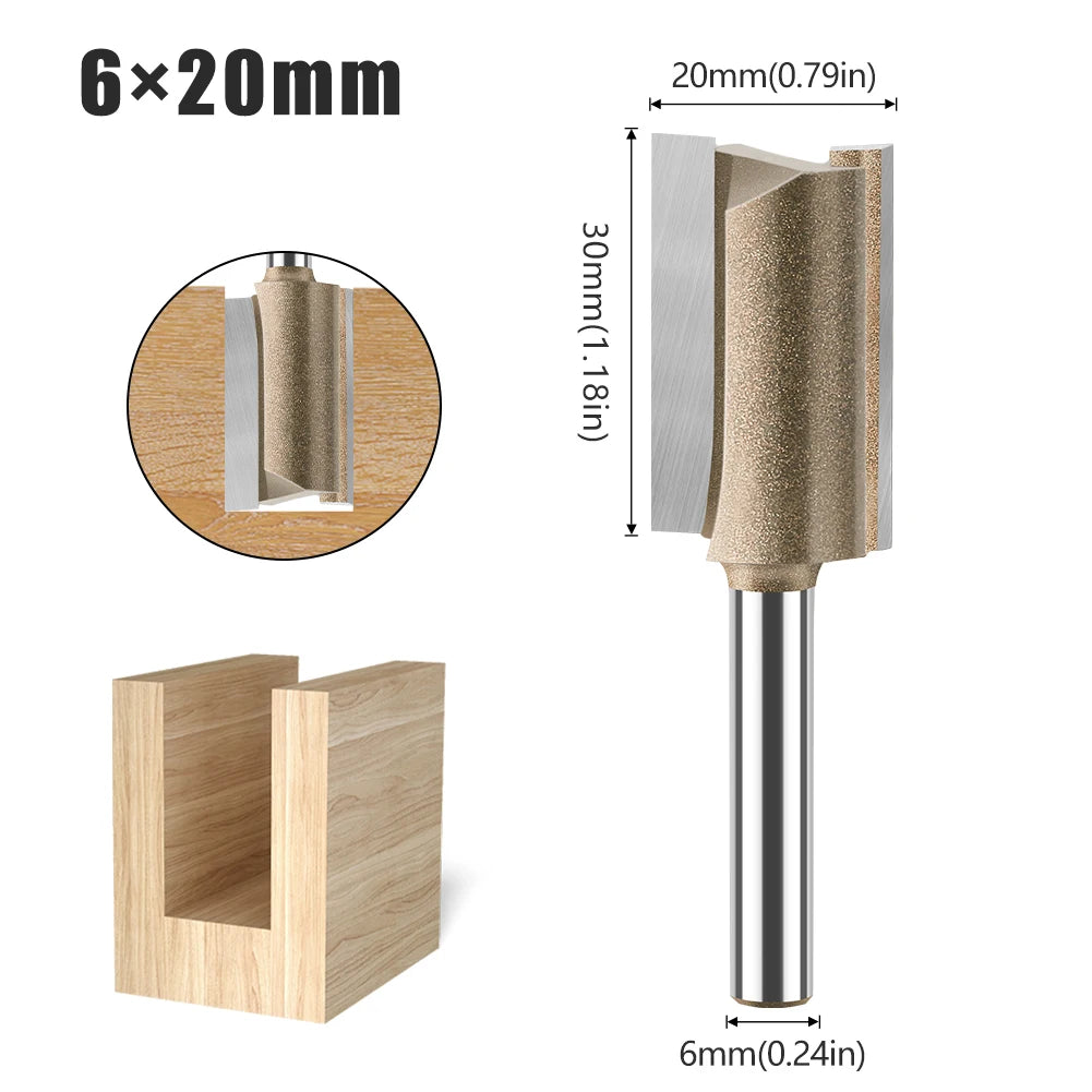 6mm shank straight router bit - image 20 of 29
