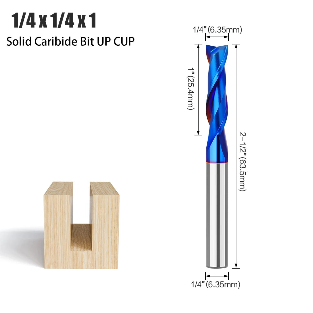 1/4in shank up-cut and down-cut carbide router bit - image 15 of 15
