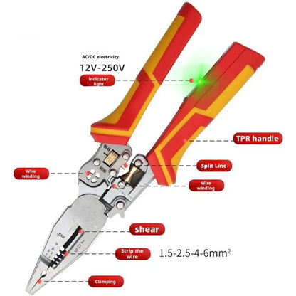 9-in-1 Wire Stripper with Voltage Tester