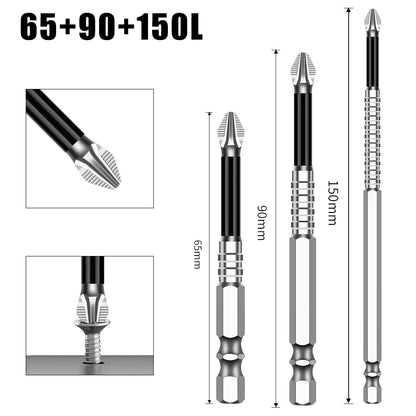 Non-Slip Magnetic Cross Head Screwdriver Bits - K5, 25-150mm Lengths