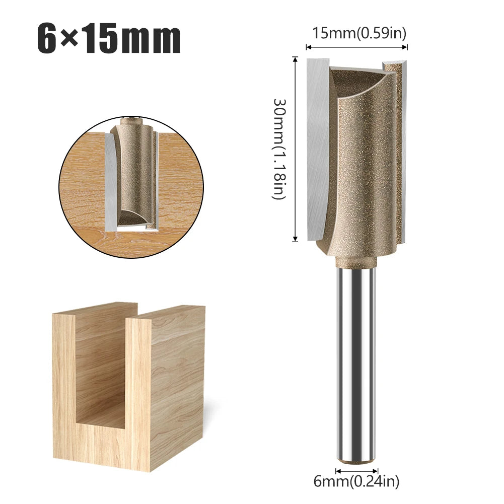 6mm shank straight router bit - image 21 of 29