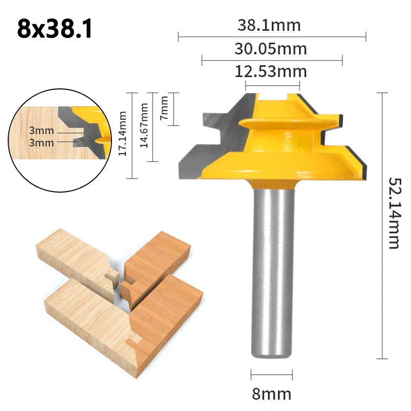 45-Degree Miter Router Bit - Precision Joinery