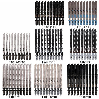 Jigsaw Blade Set - 80 Pieces, HCS/HSS, T-Shank