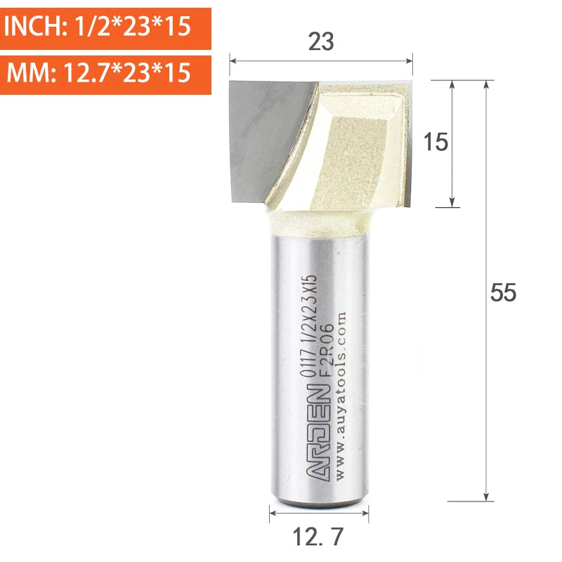 Flat Bottom Cleaning Router Bit - Carbide Slotting End Mill