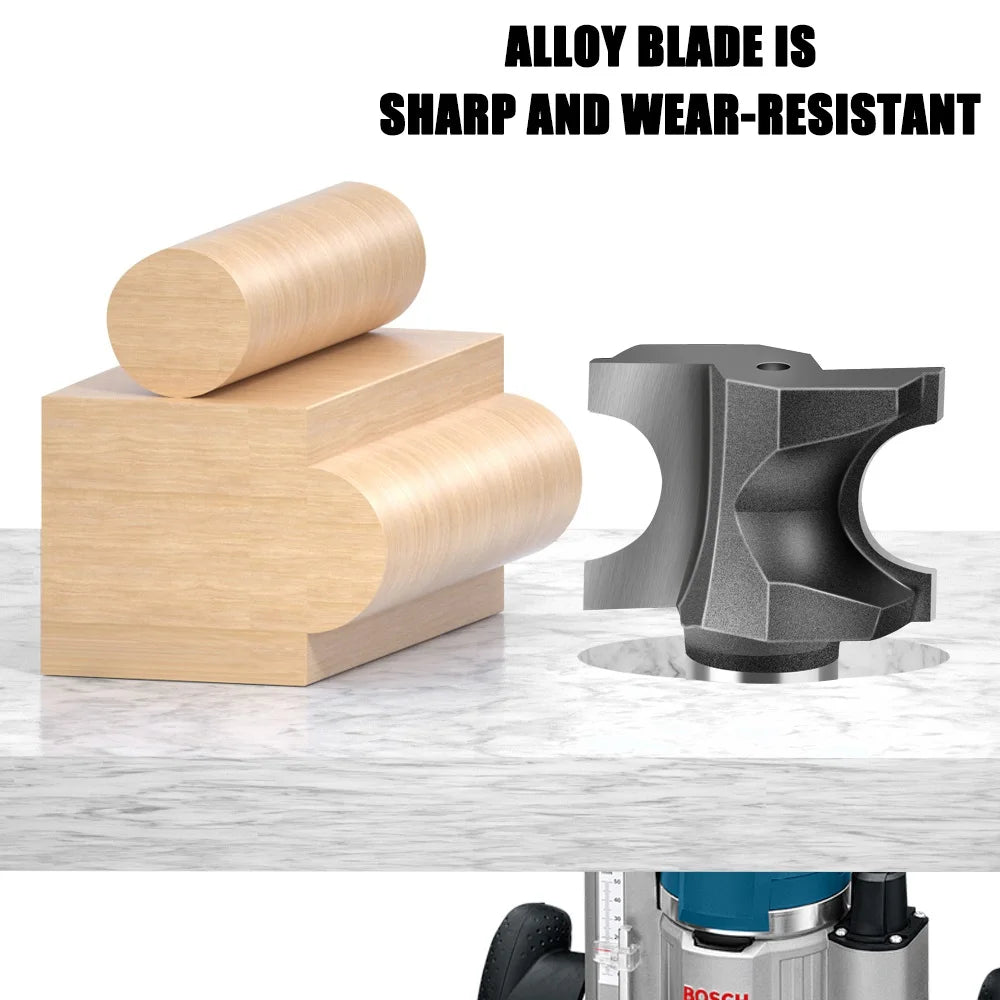 Half round side cutter router bit with 6mm and 12mm shank - image 2 of 24