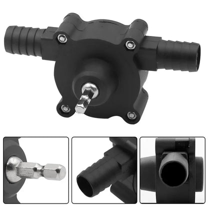 Portable Self-Priming Pump - Drill Powered, Water/Oil Transfer