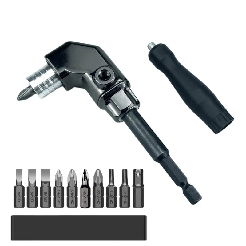 90-Degree Angle Screwdriver Adapter for tight spaces