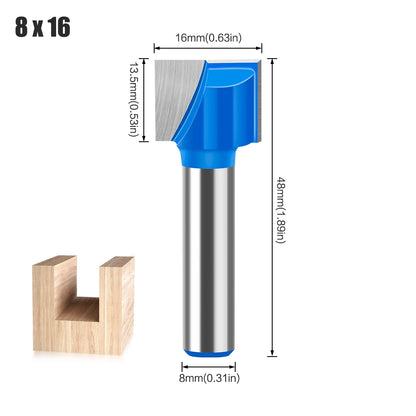 8mm shank bottom cleaning router bit - image 22 of 27