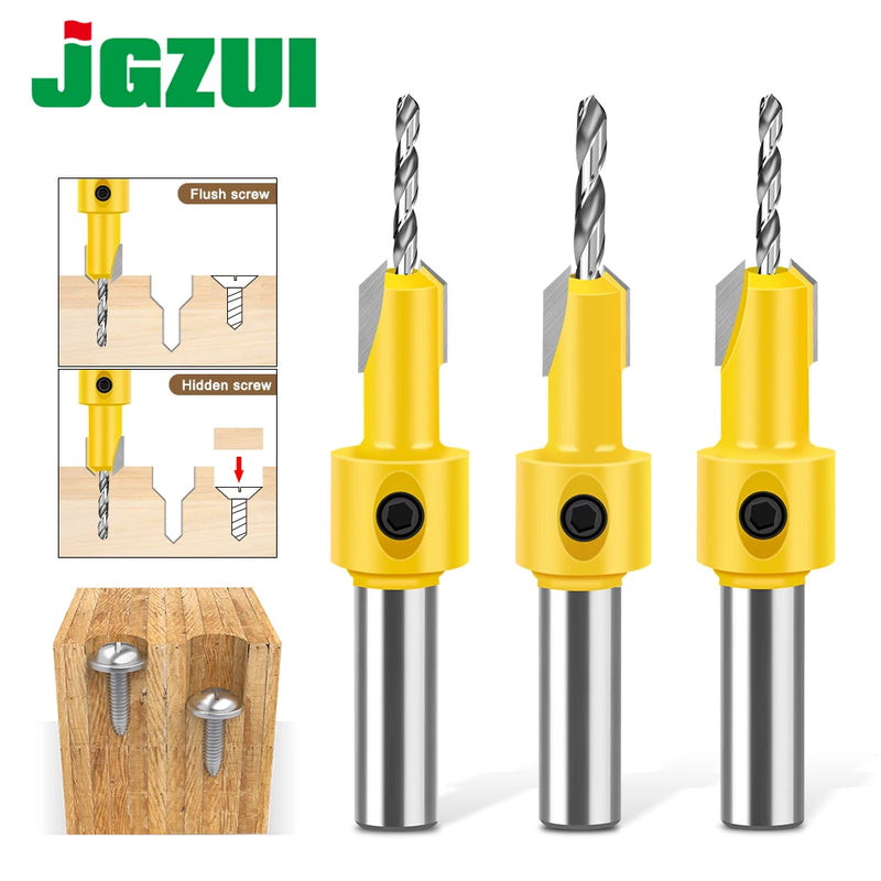 Woodworking Countersink Drill Bit – 8mm/12mm Alloy Step Drill