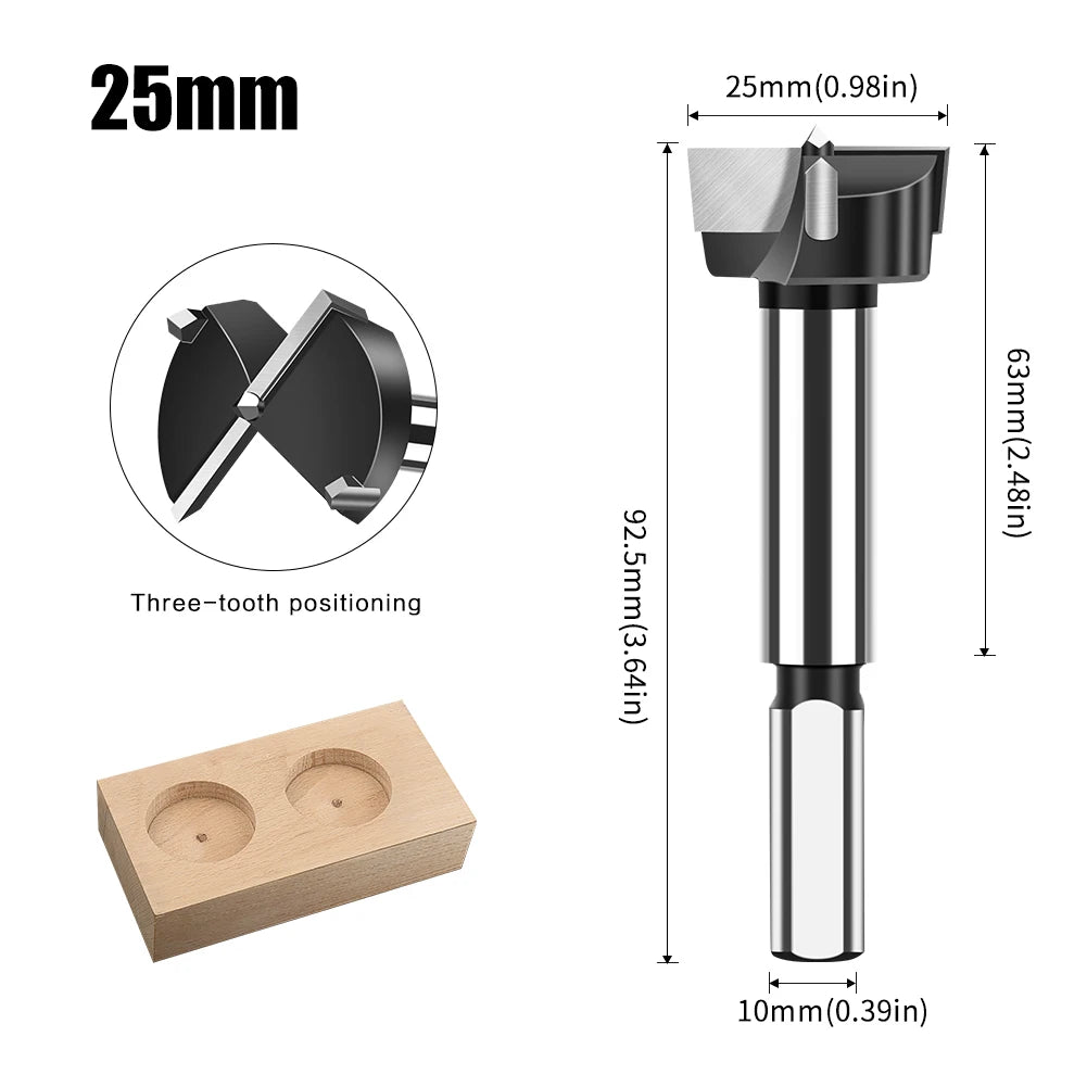 12-60mm tungsten carbide Forstner hinge boring bit - image 13 of 34