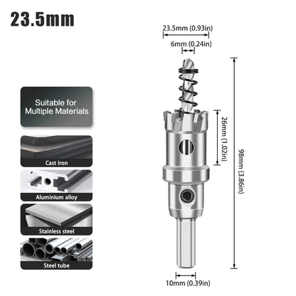 TCT Carbide Hole Saw - 12-70mm Single Cutter for Stainless Steel & Metal