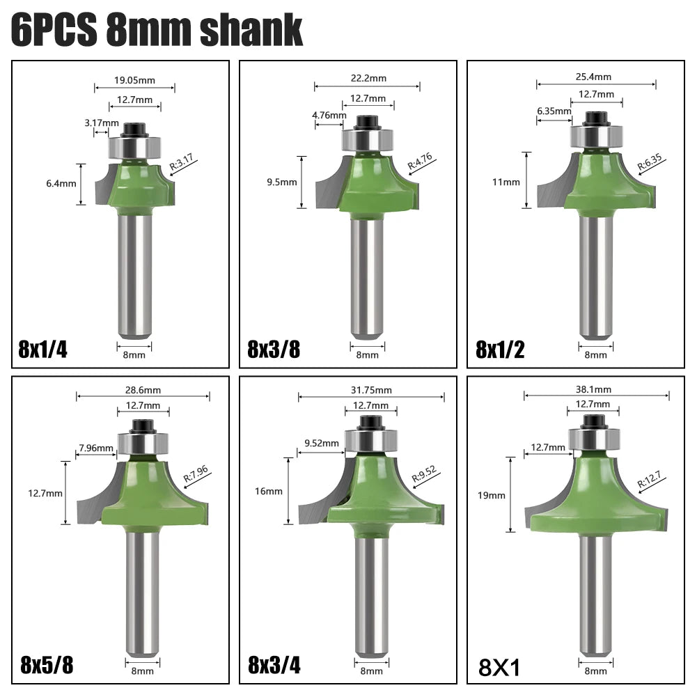 8mm shank straight router bit - image 7 of 15