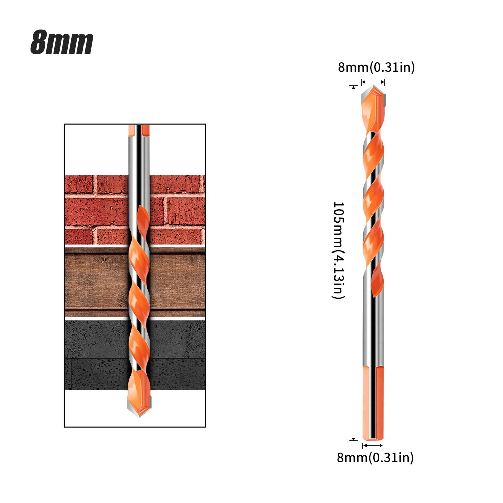 Triangle Tip Masonry Drill Bit - Glass, Tile & Concrete Hole Opener