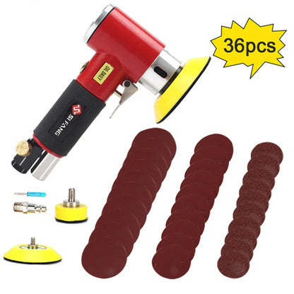 SIFANG Pneumatic Orbital Sander - Air-Powered, 13000 RPM