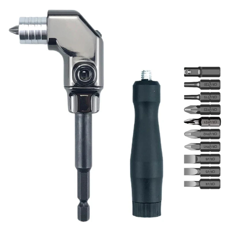 90-Degree Angle Screwdriver Adapter for tight spaces