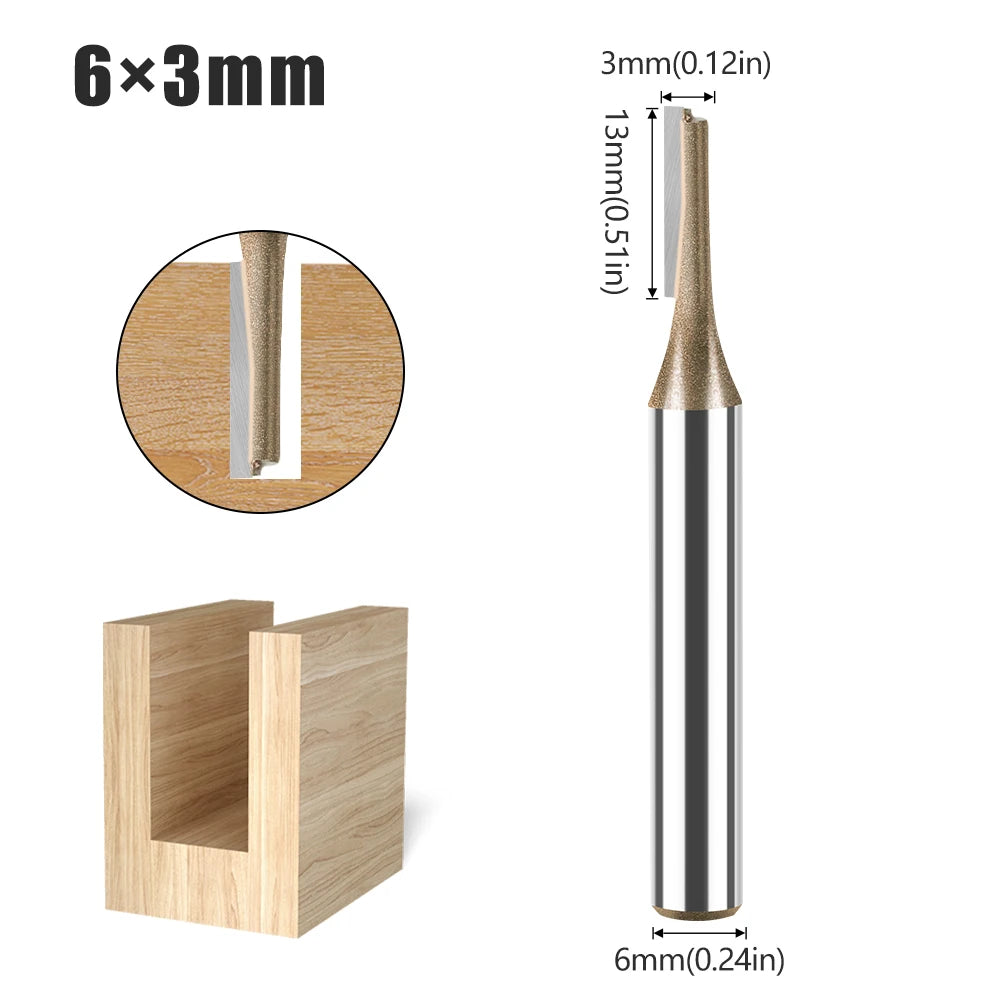 6mm shank straight router bit - image 18 of 29