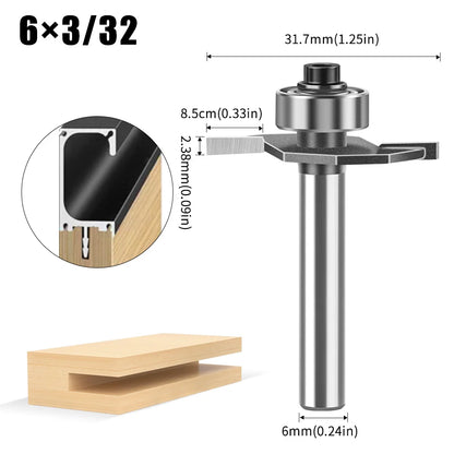 Ball T-slot router bit with 6mm and 12mm shank - image 12 of 24