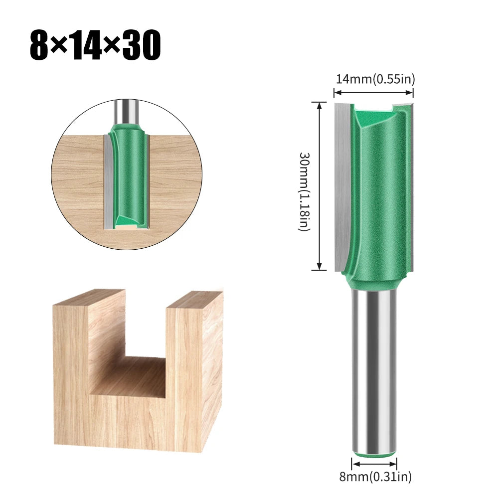 8mm shank straight router bit - image 12 of 26