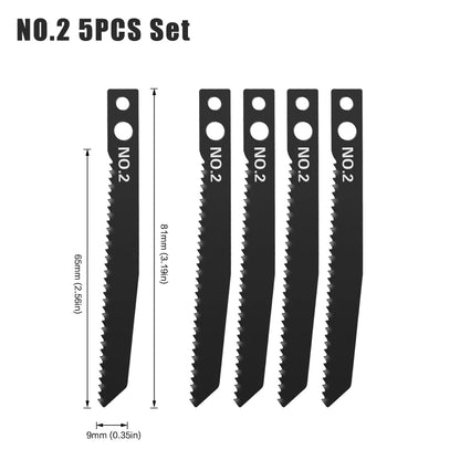 T-Shank Jigsaw Blade Set - HCS Blades for Wood, Metal & Plastic
