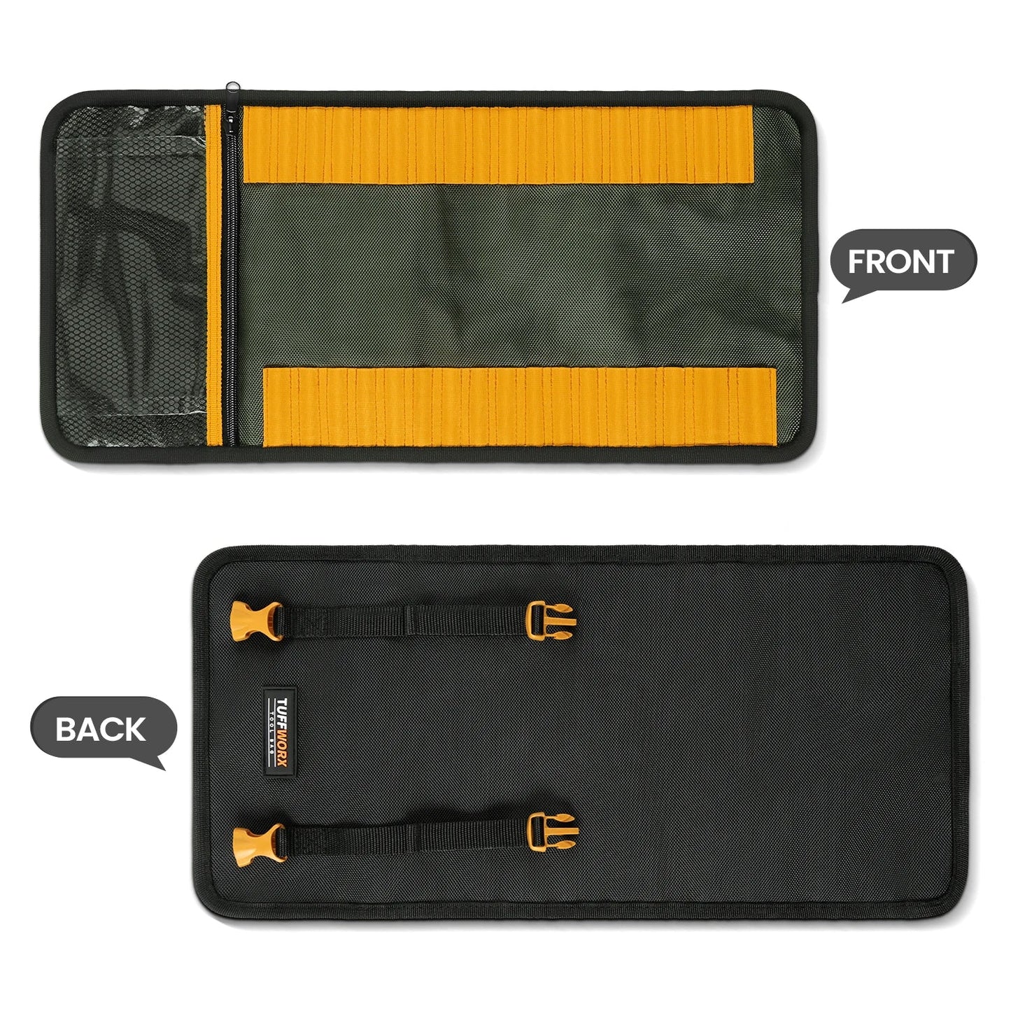 Roll-Up Tool Organizer Pouch - Drill Bits and Hand Tools