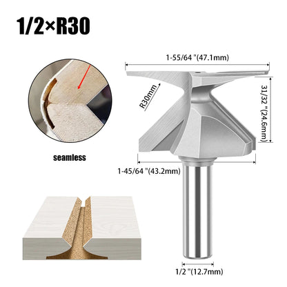 Arc Bending Router Bit - 1/2in & 12mm Shank Radius Cutter