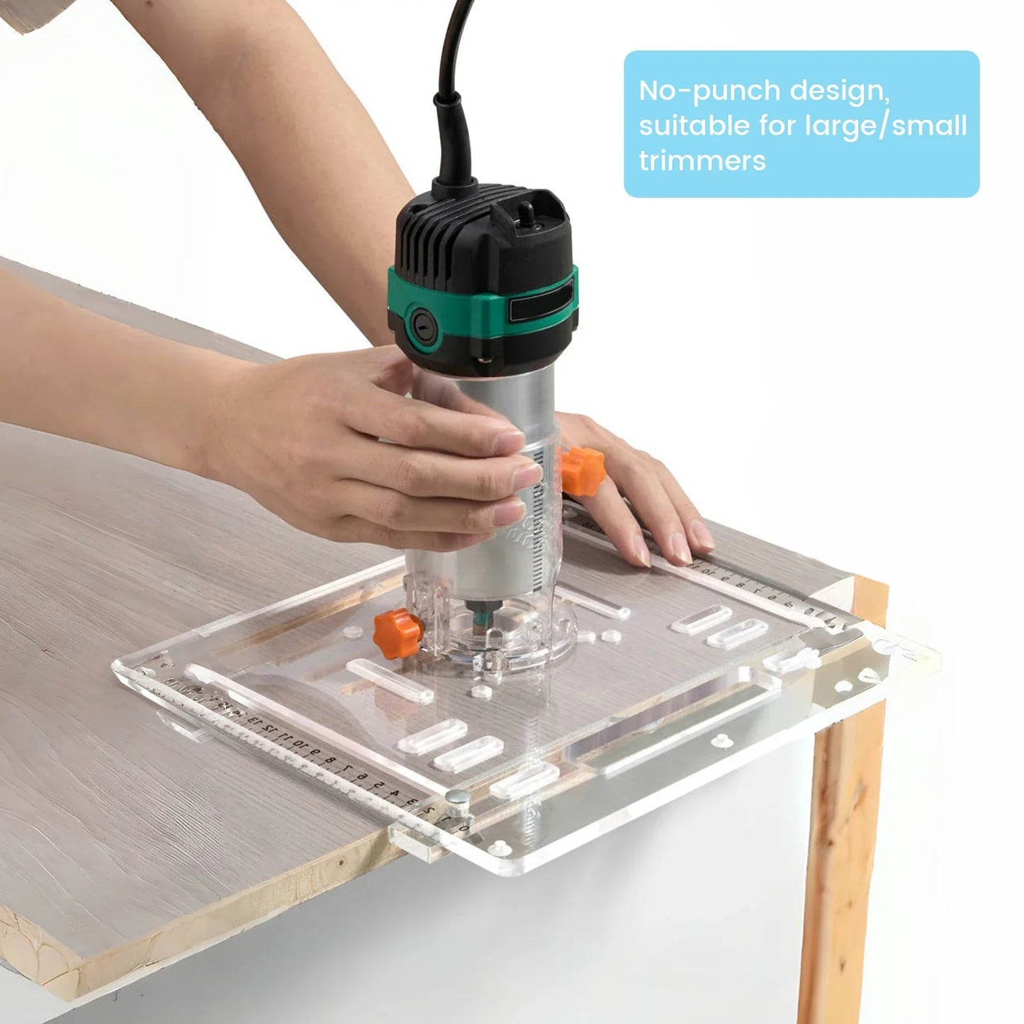 Router Table Insert Plate - Acrylic, 2 Sizes Available