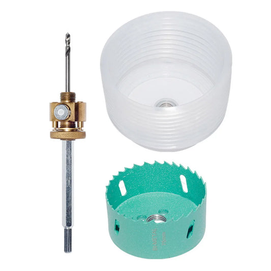 Hole Saw Kit with Quick-Release Arbor & Dust Cover