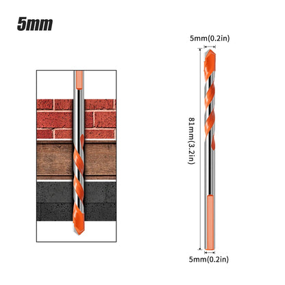 Triangle Tip Masonry Drill Bit - Glass, Tile & Concrete Hole Opener