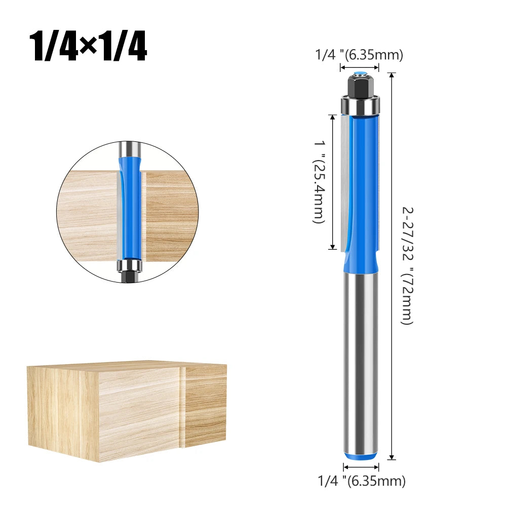 Flush trim router bit with bearing - image 7 of 16