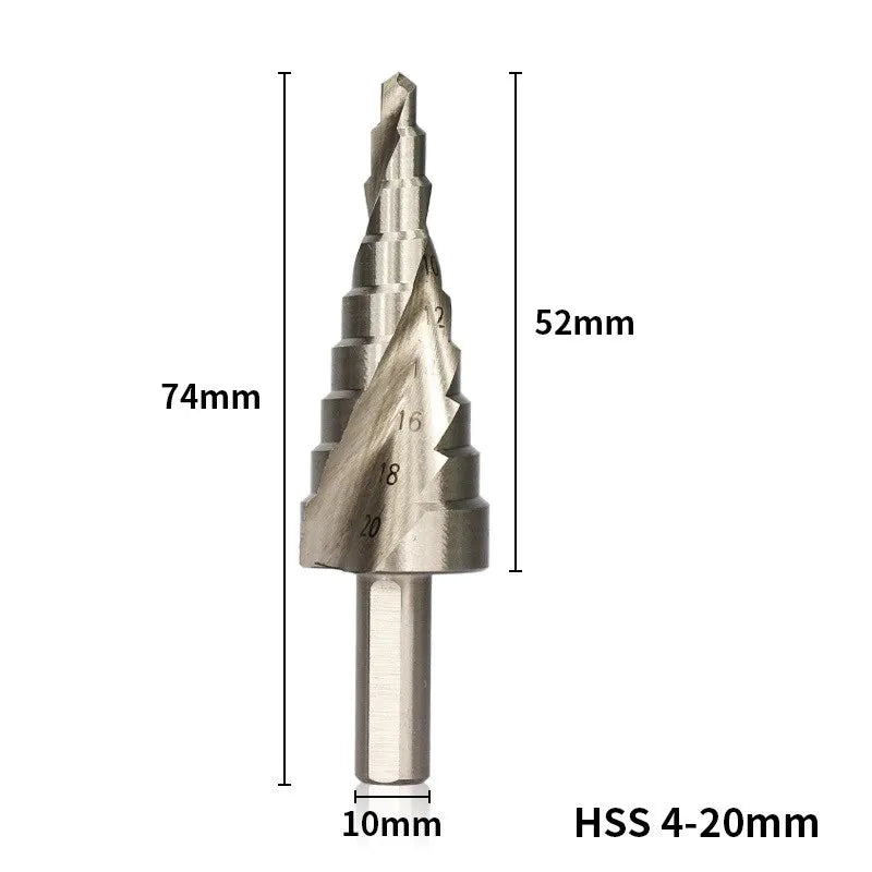 Titanium coated HSS step drill bit - view 7