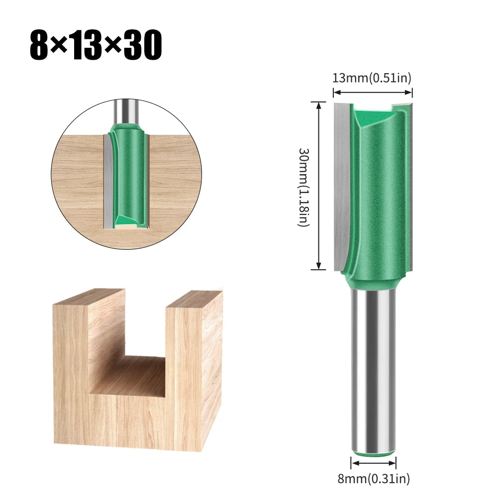8mm shank straight router bit - image 13 of 26