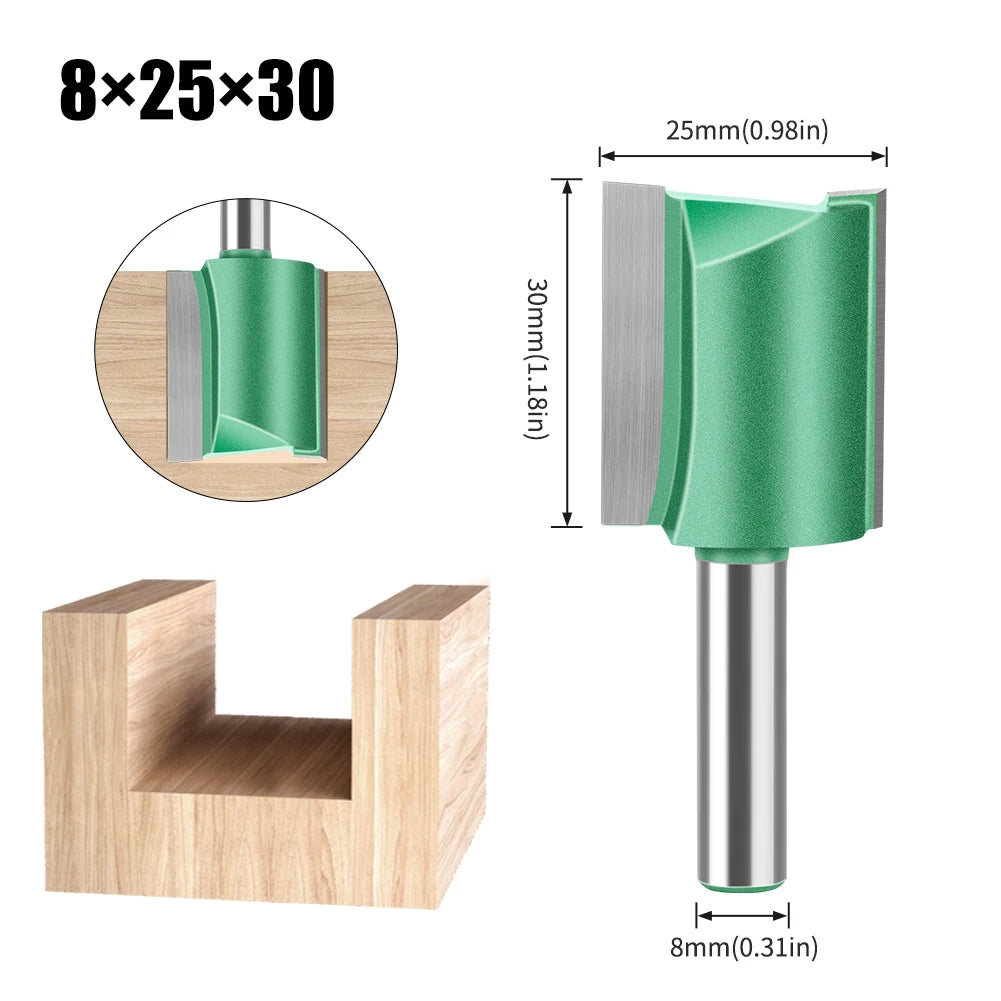 8mm shank straight router bit - image 16 of 26