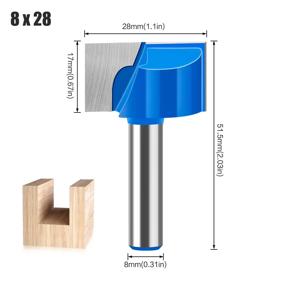 8mm shank solid carbide bottom cleaning router bit - image 22 of 22