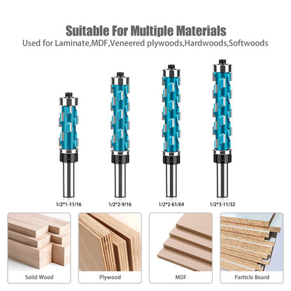 Spiral flush trim router bit with double bearing - image 3 of 14