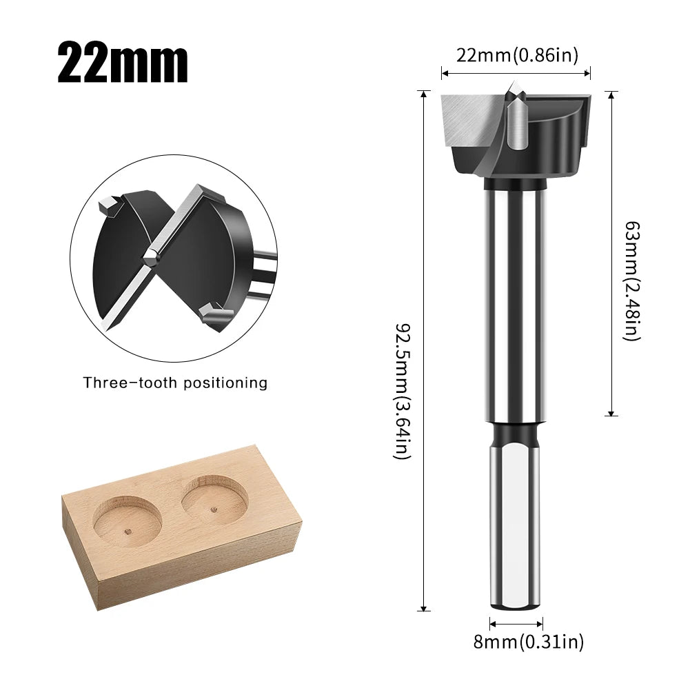 12-60mm tungsten carbide Forstner hinge boring bit - image 31 of 34
