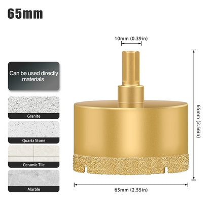 Diamond hole saw drill bit for tile, glass and marble - image 9 of 42