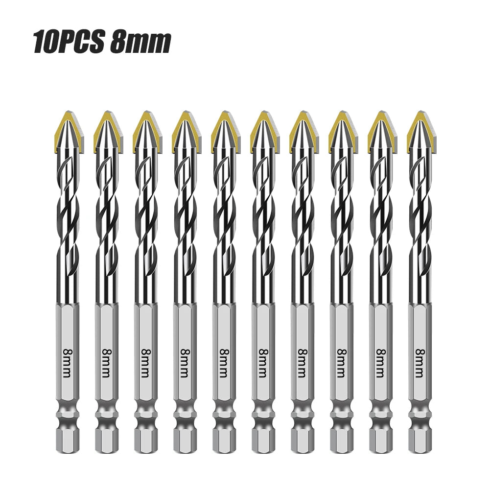 Hex Shank Core Drill Bit Set - Multi-Material Masonry Bits
